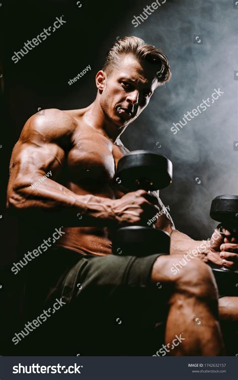 Brutal Sexy Bodybuilder Naked Torso Working Stock Photo 1742632157 Shutterstock