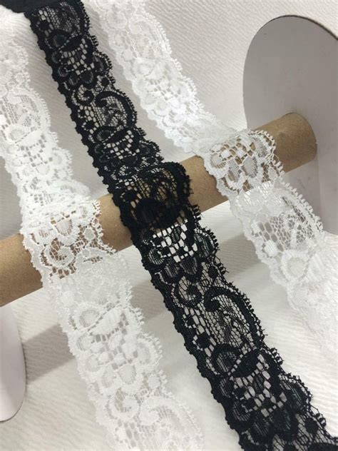 Double Scallop Stretch Lace 3 Cm Beautiful Soft Floral Trim Vintage Lingerie Etsy