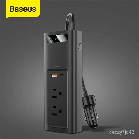 Baseus Car Inverter V Dc To V Ac W Auto Power Inversor With