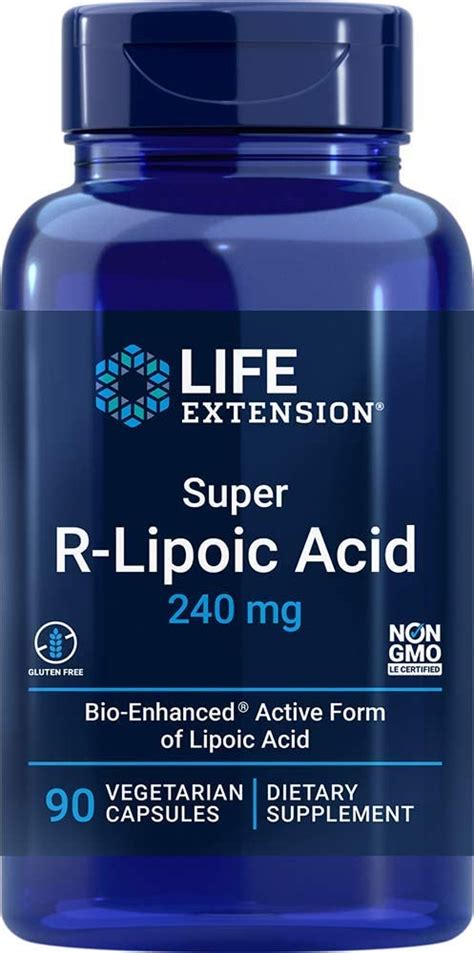 Life Extension Super R Lipoic Acid 240 mg, 90 Capsules - Walmart.com