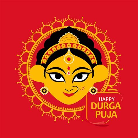 Durga Puja Art Design Vectors And Illustrations For Free Download Freepik