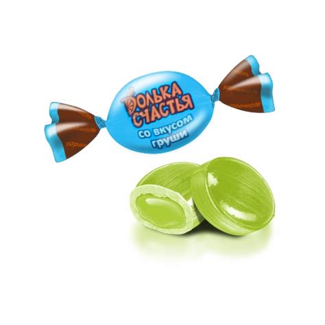 Карамель «Долька счастья» со вкусом груши — Кондитерская фабрика "Жако"