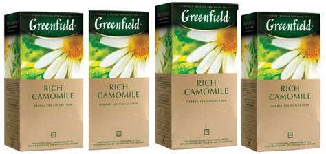 Чай Greenfield (Гринфилд) ''Rich Camomile'' 25 пак.- 4уп - купить с ...