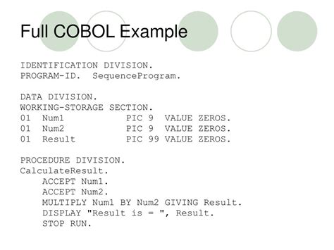 Ppt Introduction To Cobol Programming Powerpoint Presentation Free