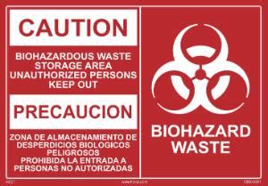 Biohazard Waste Sign Printable