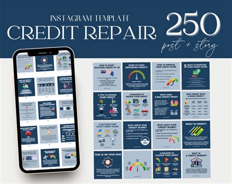 250 Diy Credit Repair Instagram Post Template Credit Repair Tips