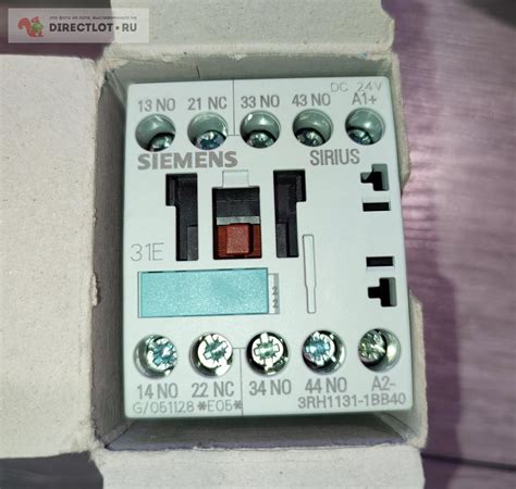 Контактор Siemens 1.1квт, катушка 24 DC купить в Екатеринбурге цена 900 ...