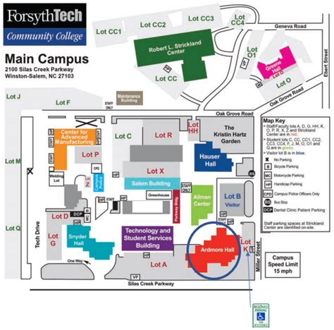 Forsyth Medical Center Campus Map - Map