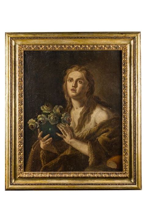 Santa Rosalia Scuola Bolognese Xvii Xviii Secolo Olio Su Tela