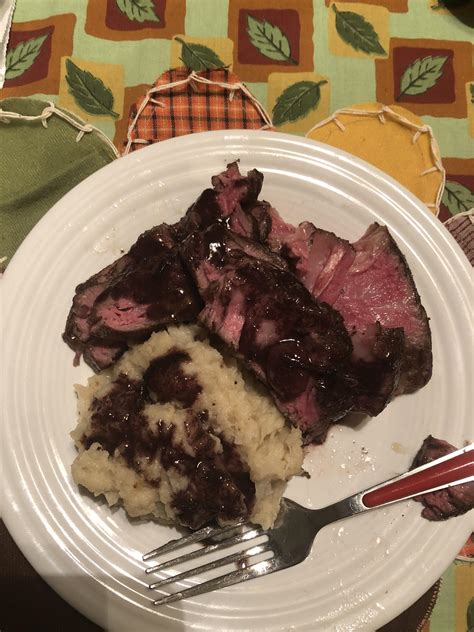 Sous Vide Rib Eye Cap With Cauliflower Mash Rsousvide
