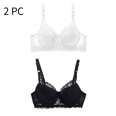 Lisbinx Plus Size Push Up Bras For Women Sexy Oversized Bra Thin Without Sponge Lingerie And