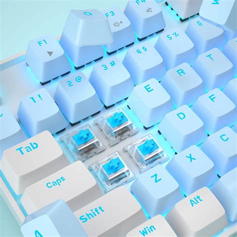 Magegee Mechanical Gaming Keyboard Blue Switch Led Blue Backlit