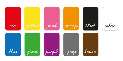Color Fash Cards Printable Cards Kids Education Cards Etsy