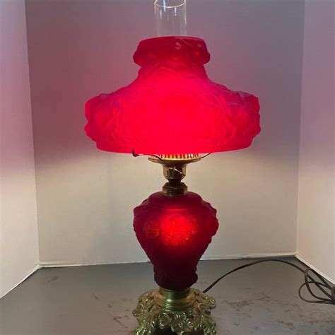 Fenton Hurricane Lamp Etsy