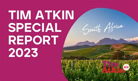 Tim Atkin South Africa Report 2023 Kapweine