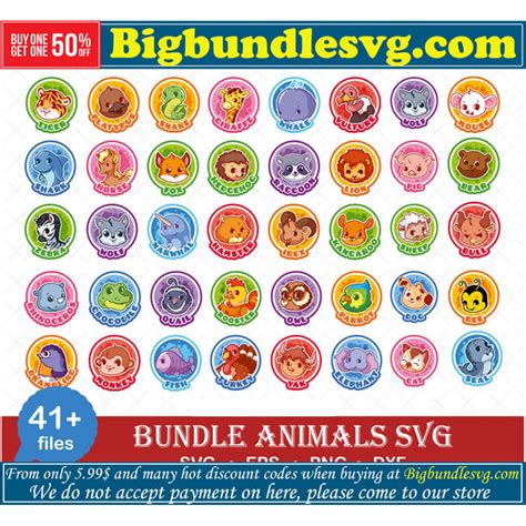 Bundle Animal Svg, Animal Logo Svg, Animal Clipart, Animal S - Inspire ...