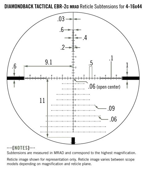 DIAMONDBACK TACTICAL 4 16x44 RIFLESCOPES FFP EBR 2C MRAD