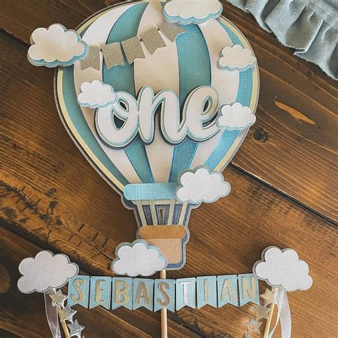 Hot Air Balloon Cake Topper Etsy