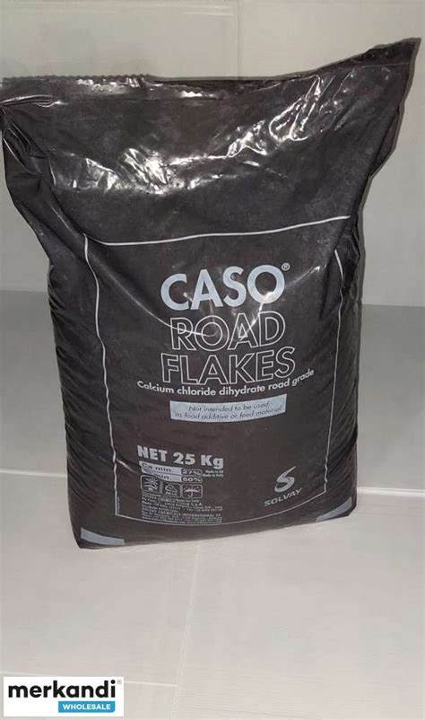 Calcium Chloride CASO Road Flakes Bag 25 Kg Solvay Italy Romania