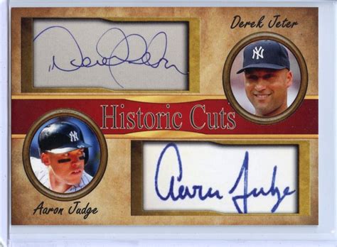 Derek Jeter Aaron Judge Historic Cuts Limited Etsy