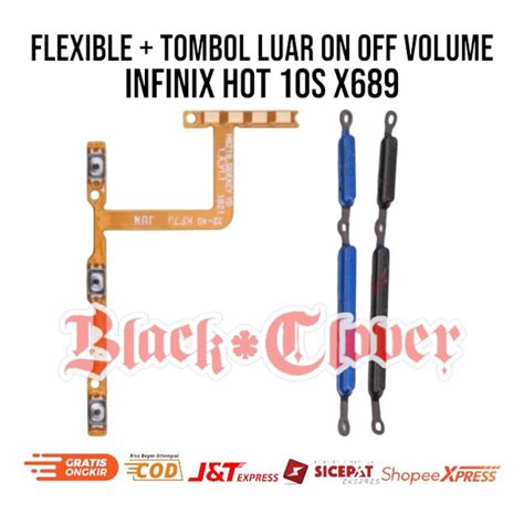 Jual Fulset Flexible Flexibel Tombol Luar On Off Volume Infinix Hot 10s X689 Fleksibel