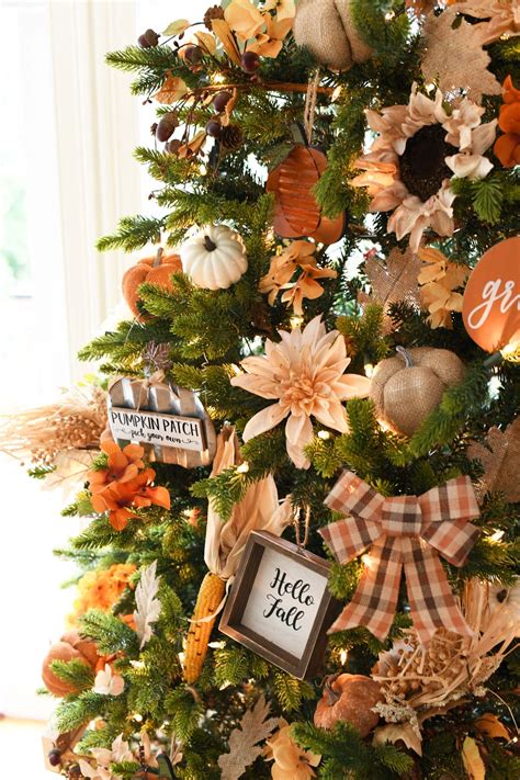 Thanksgiving Christmas Tree Idea - Savvy Saving Couple