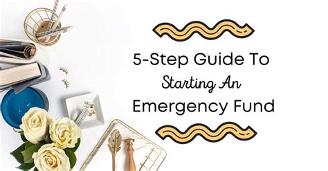 step guide  starting  emergency fund