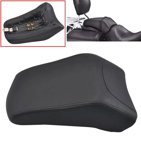 Asiento De Pasajero Trasero Para Motocicleta Coj N Negro Para Harley