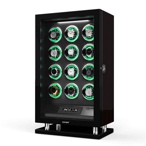 Special Edition- 12 Watch Winder with Fingerprint Unlock RGB Light LCD