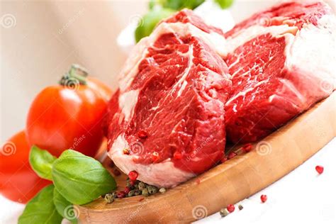 Organic Red Raw Steak Sirloin Stock Image Image Of Steak Slice 30318129