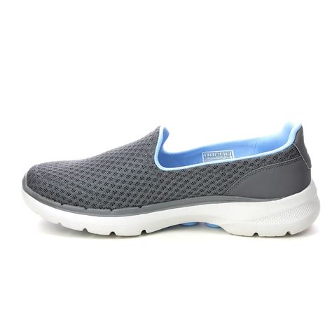 Skechers Go Walk Gybl Grey Blue Womens Trainers