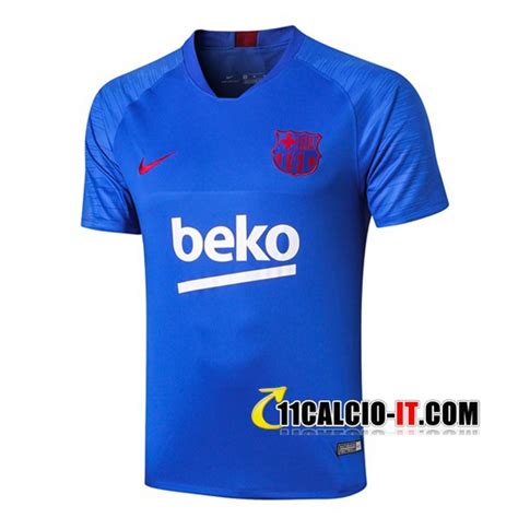 Nuove T Shirt Allenamento Fc Barcellona Blue 2019 2020