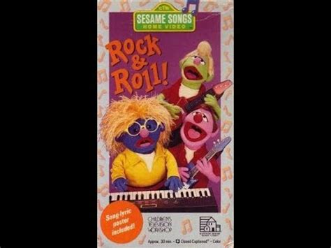 Opening To Sesame Songs Home Video Rock Roll Vhs Youtube