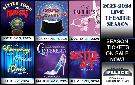 Slide Season New Full oOn sale Now - Lockport Palace Theater