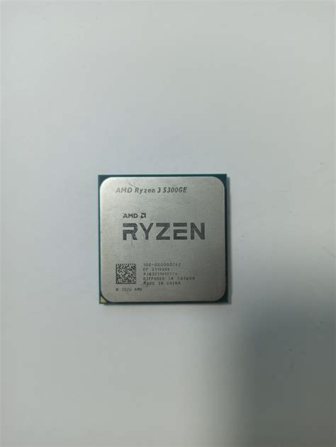 AMD Ryzen 3 5300GE AM4 CPU Processor R3 5300GE 3.6-4.2GHz Quad Core ...