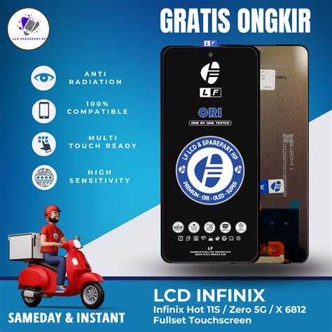 Jual LCD INFINIX HOT 11S ZERO 5G X 6812 FULLSET TOUCHSCREEN
