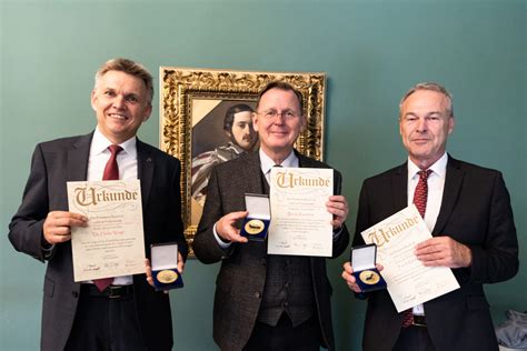 Frankenmedaille Ging An Bodo Ramelow Frank Rebhan Dr Heiko