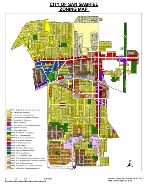 San Gabriel Map