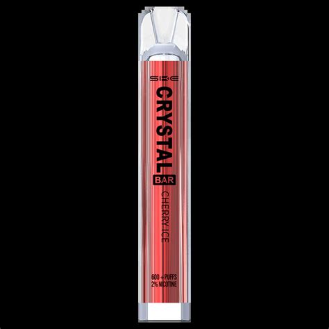 Ske Crystal Bar 600 Cherry Ice Disposable Vape Shisha Vibe