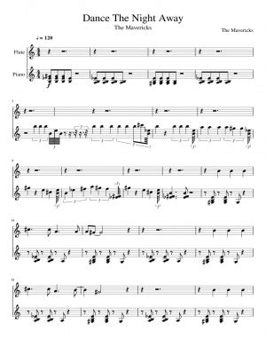 Free sheet music: Dance The Night Away- by The Mavericks, Play and