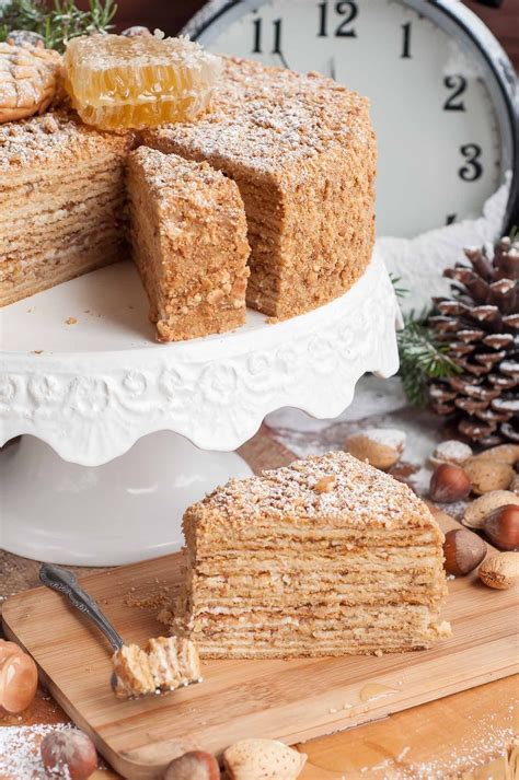 New Year S Honey Cake Medovik GastroSenses Recipe Honey Cake