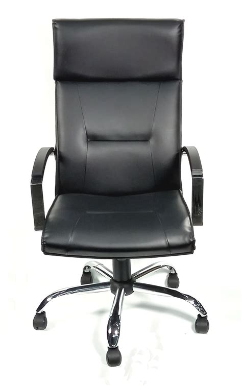 Executive High Back Chair, Metal Leg - Chai & Chai Trading Sdn Bhd