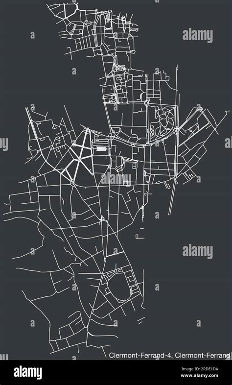 Street Roads Map Of The Clermont Ferrand 4 Canton Clermont Ferrand
