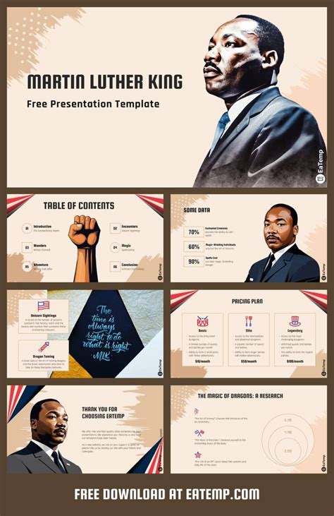 Martin Luther King Powerpoint Presentation Template Eatemp Artofit
