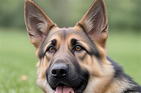 Premium Ai Image German Shepherds Curious Expression