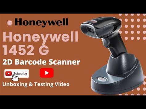 Honeywell 1452G barcode scanner Demo - YouTube