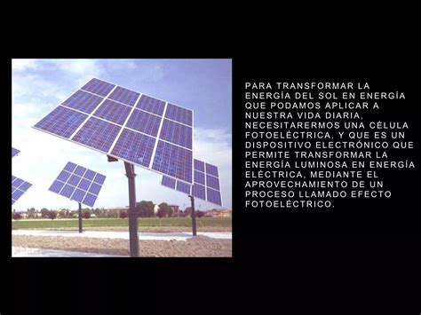 C Mo Funcionan Las Celdas Solares Ppt