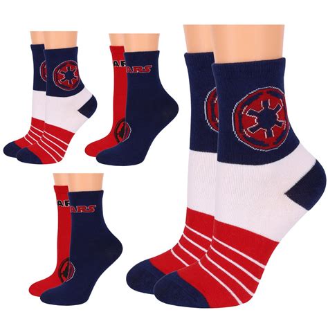 Star Wars Imperium Galaktyczne Zestaw chłopięcych skarpetek, długie ...