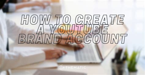 how to create a brand account