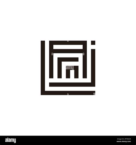 Letter L J N R And A Square Geometric Symbol Simple Logo Vector Stock Vector Image And Art Alamy